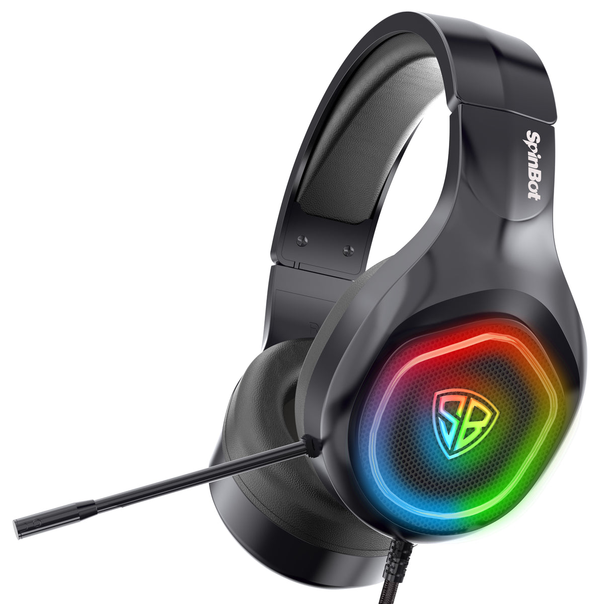 SpinBot BattleBudz H1 Wired Gaming Headphone with Fixed RGB