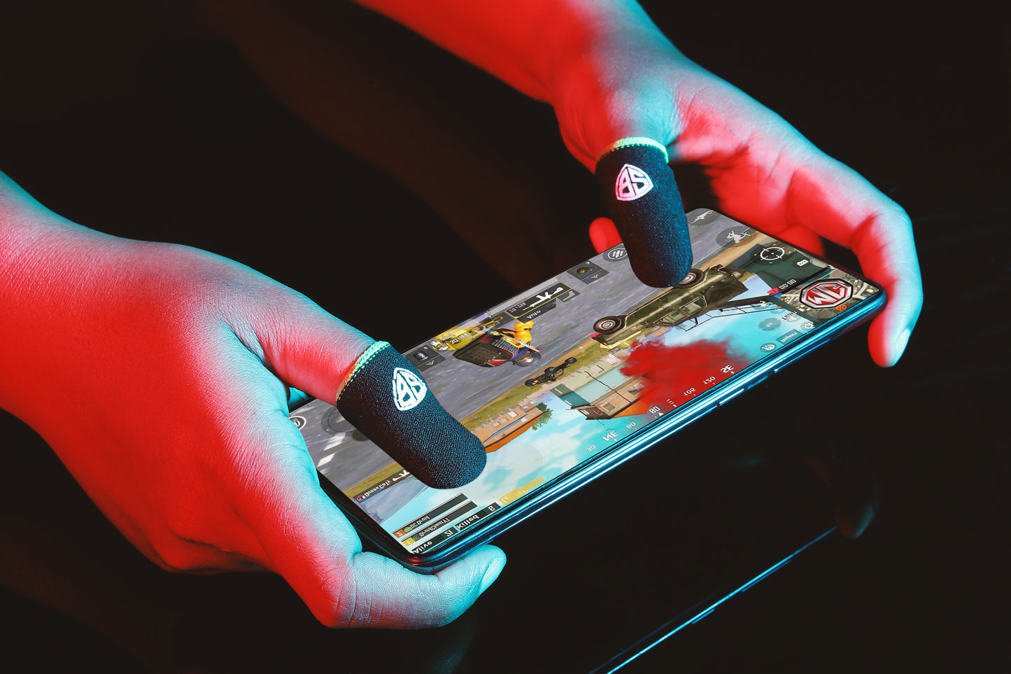 SpinBot BattleMods NinjaX + Gaming Finger Sleeves Combo