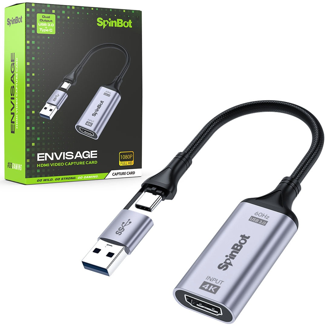 SpinBot Envisage Full HD Video Capture Card 4K HDMI to 1080p/