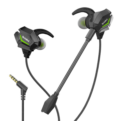 SpinBot BattleBudz W20 Wired Gaming Earphone with Boom Mic