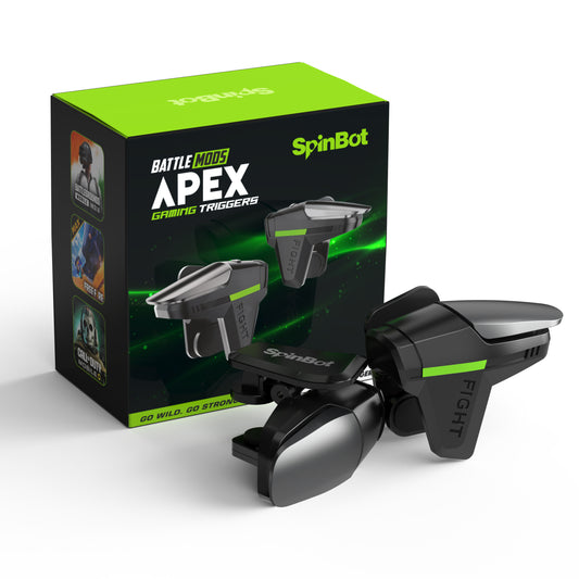SpinBot BattleMods Apex | Mobile Gaming Triggers | Zero Lag Response | 5X Faster with Capacitive Conduction | for BGMI/Free Fire Max/COD Mobile