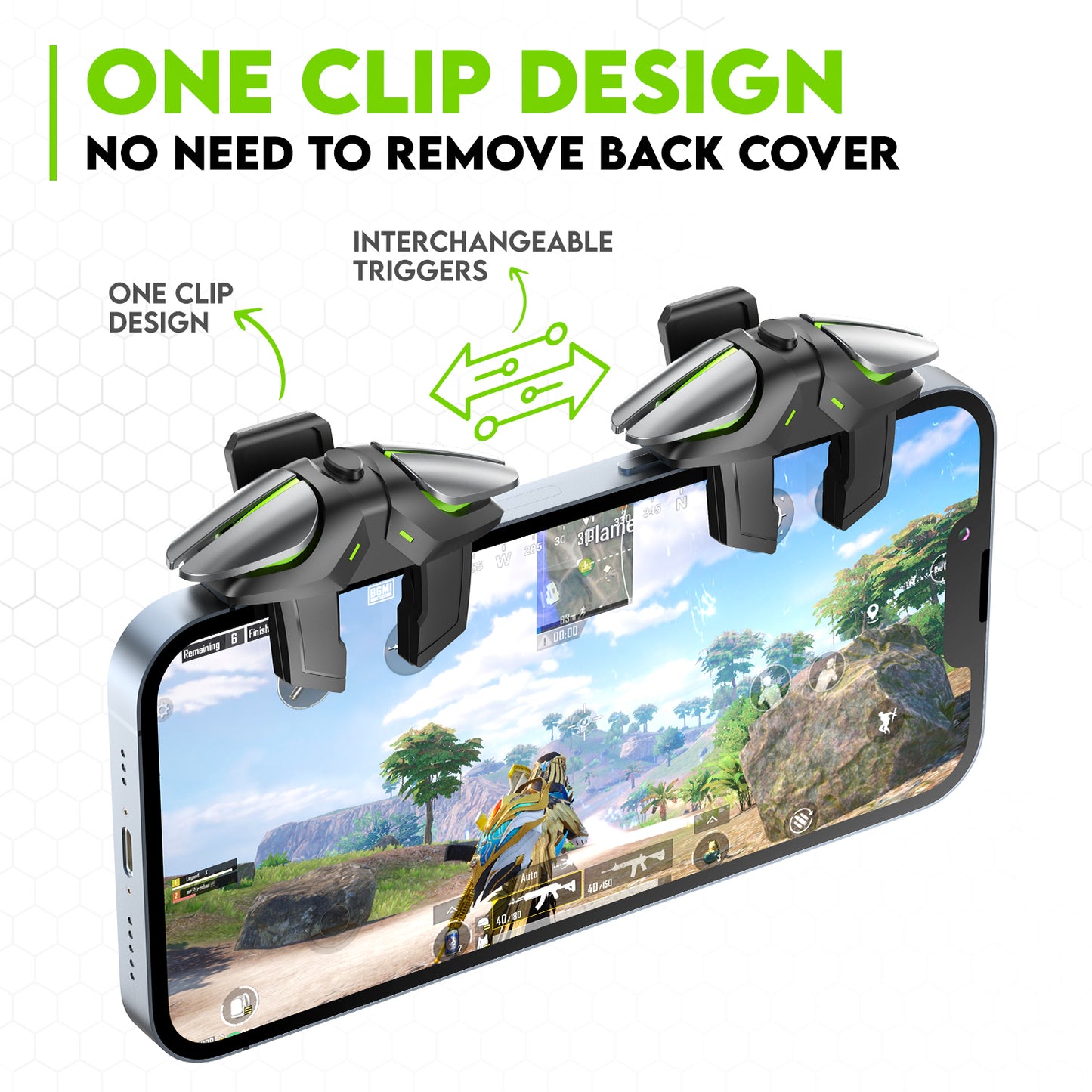 SpinBot BattleMods Argo 4 Buttons Gaming Trigger | Get a Six Finger Claw Control