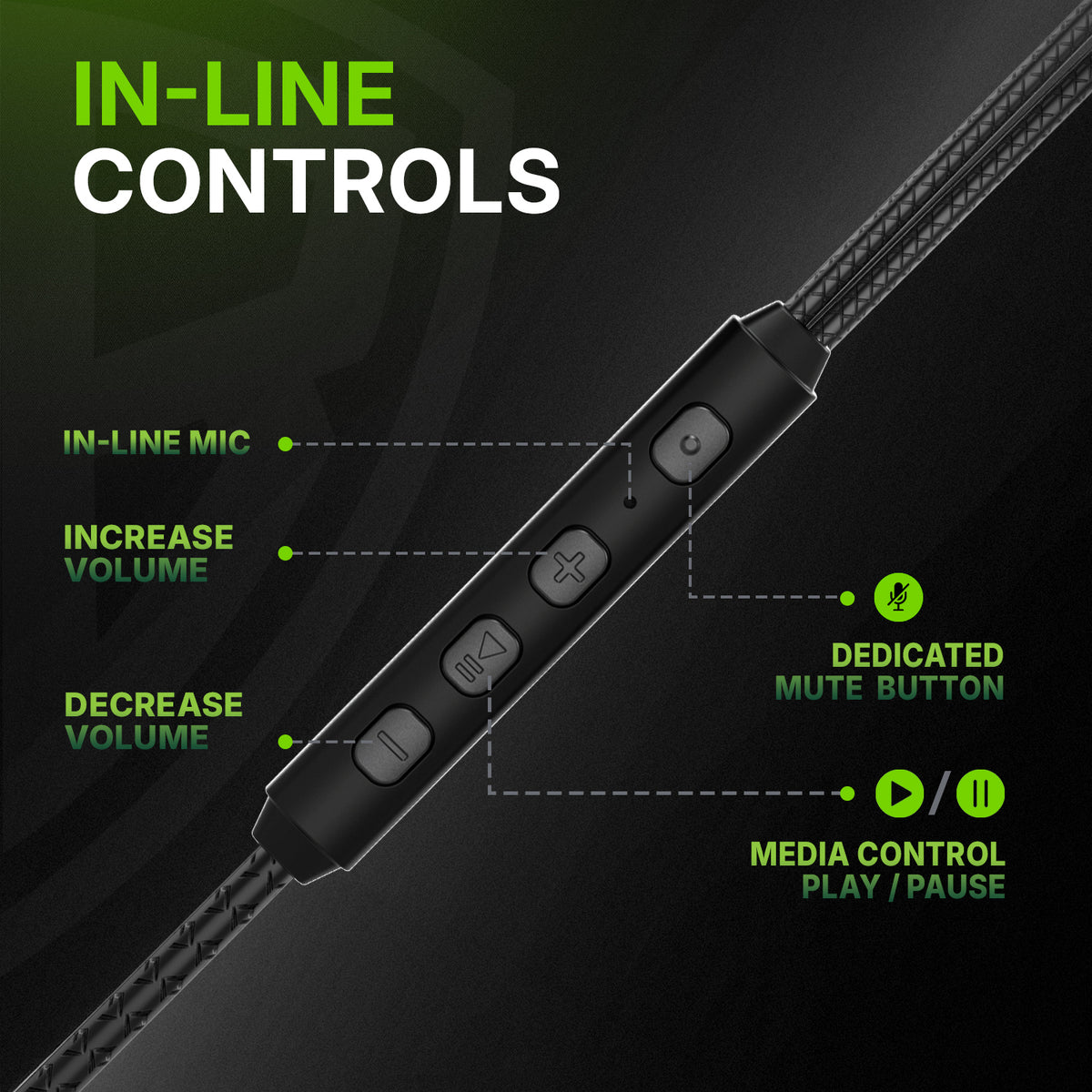 SpinBot BattleBudz G10 Type-C Wired Gaming Earphones with Detachable Boom Mic | 10mm Drivers | Inline Controls | Dedicated Mic Mute Button | Lightweight Gaming Earbuds for BGMI, Free Fire & Mobile Gaming