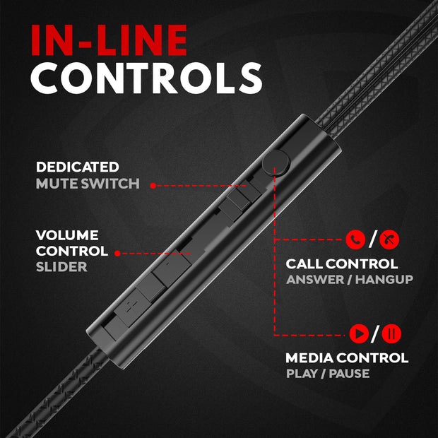 SpinBot BattleBudz C30 Type-C Wired Gaming Earphone with 12mm Gaming Driver