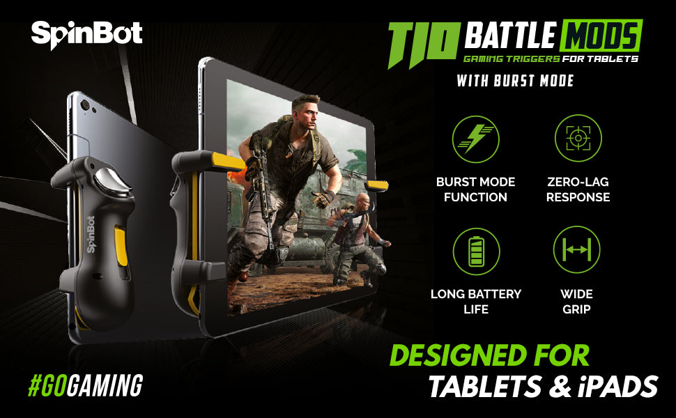 spinbot T10 tablet gaming trigger