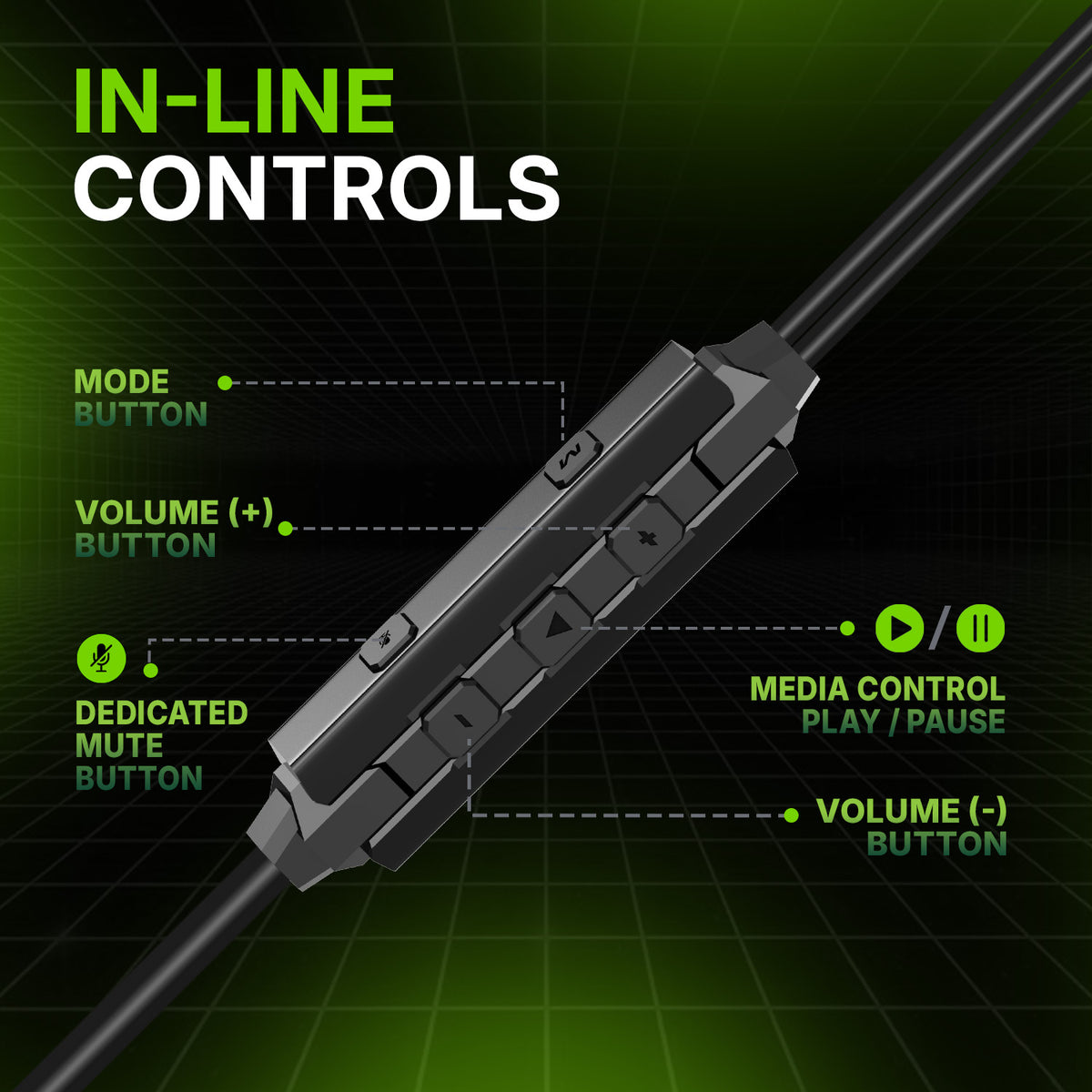 SpinBot BattleBudz G30 Type-C Gaming Earphone with 4 Audio Modes | Boom Mic | Metal Body Wired Gaming Earphone