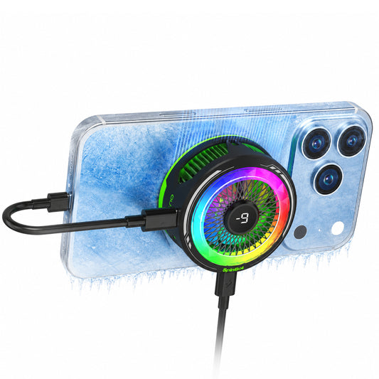 SpinBot IceDot Mag v2 Charge Magnetic Mobile Phone Cooler with 20W Freeze Cooling | Pass-Through Charging | Larger Cooling Area | Overclock Cooling |