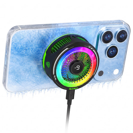 SpinBot IceDot Mag v2 Magnetic Mobile Phone Cooler with 20W Freeze Cooling | Larger Cooling Area | Overclock Cooling