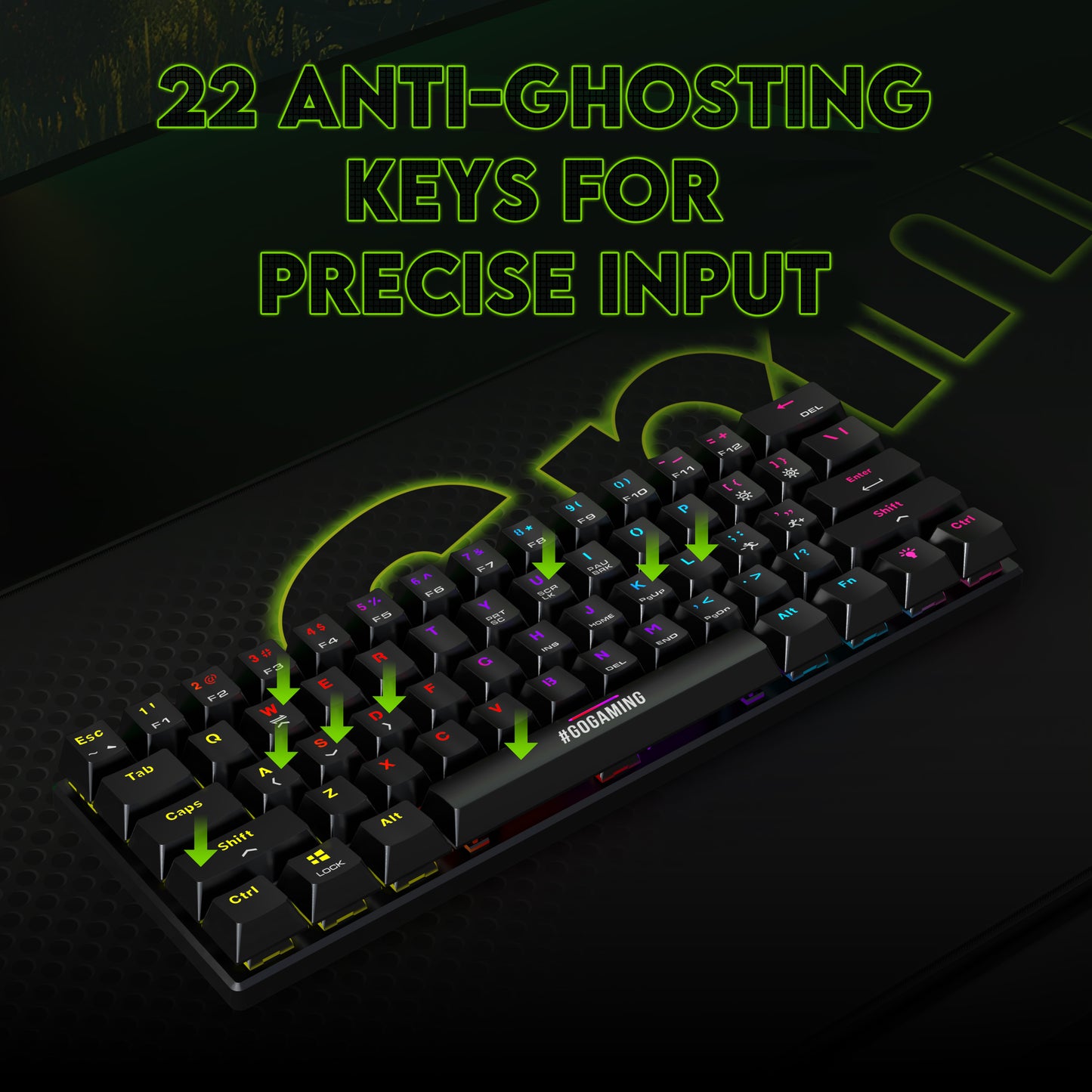 SpinBot Rage MK61 Mechanical Keyboard + Clutch GT500 Wired Gaming Mouse Combo