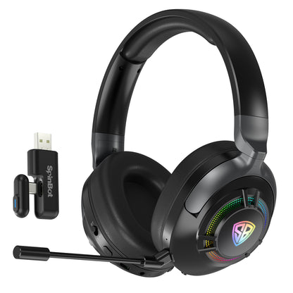 SpinBot Ranger HX700 Tri-Mode Wireless Headphones with ANC & RGB | 20ms Low Latency