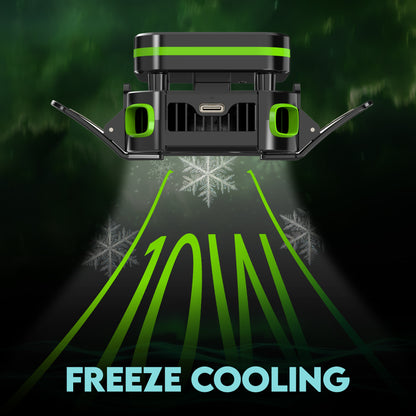 SpinBot IceDot Core X1 Wireless Mobile Cooler | Portable Cooling with Detachable Battery | Smart AI,P1,P2 Mode for Temperature Control | 10W Freeze Cooling (Android & iOS Devices)