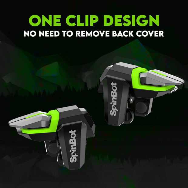 SpinBot Battlemods Raze 4 Buttons Smartphone Capacitive Gaming Trigger | 6 Finger Claw Control | Zero Lag response | For BGMI/Free Fire Max/Cod Mobile