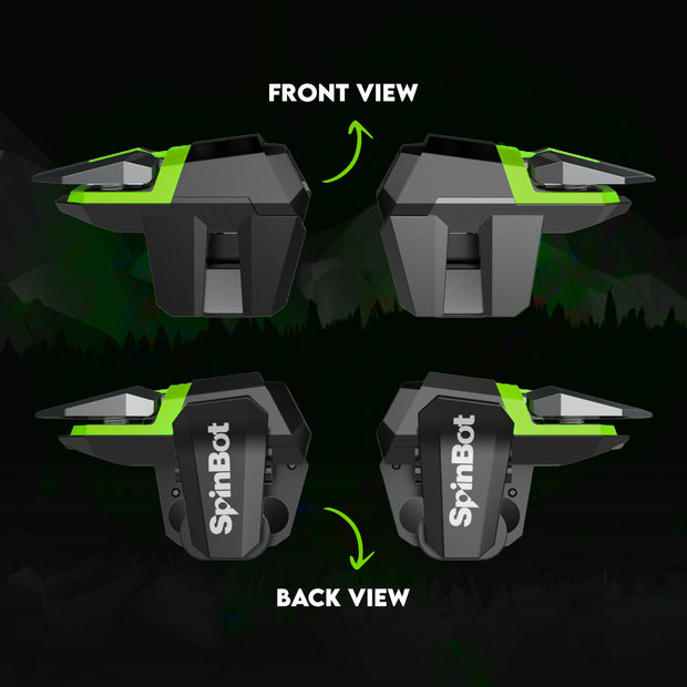 SpinBot Battlemods Raze 4 Buttons Smartphone Capacitive Gaming Trigger | 6 Finger Claw Control | Zero Lag response | For BGMI/Free Fire Max/Cod Mobile
