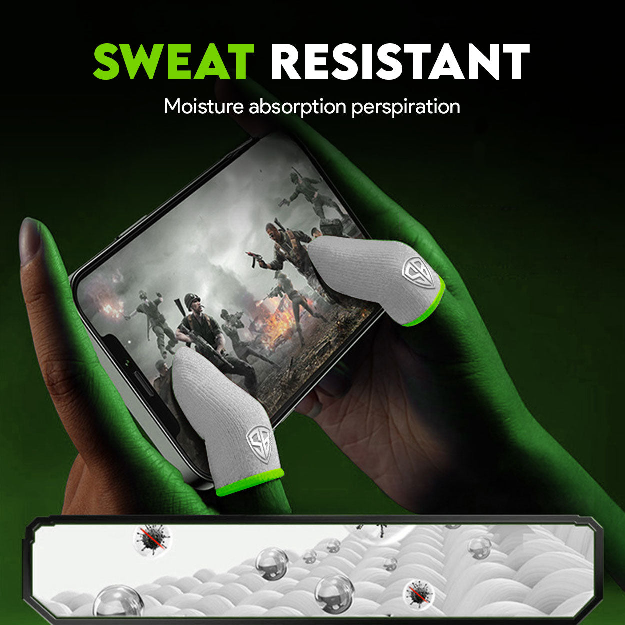 SpinBot BattleMods NinjaX  + 2 Pairs of Silver Fiber Finger Sleeves Combo