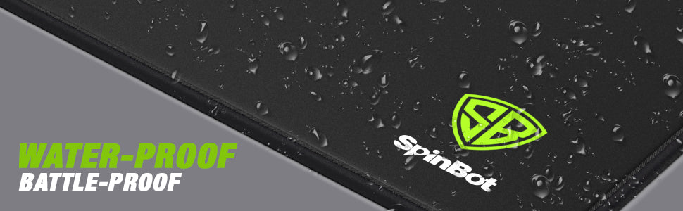 Spinbot waterproof gaming mousepad