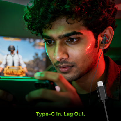 SpinBot BattleBudz C30 Type-C Wired Gaming Earphone with 12mm Gaming Driver