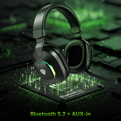 SpinBot Ranger HX300 Wireless Bluetooth Low Latency Gaming Headphones (Black)