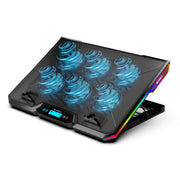 SpinBot AirFlow X20 |6 Fans|RGB Lights|6 Speed Level|Metal Body| 6 Fan Ergonomic Cooling Pad with Adjustable Height