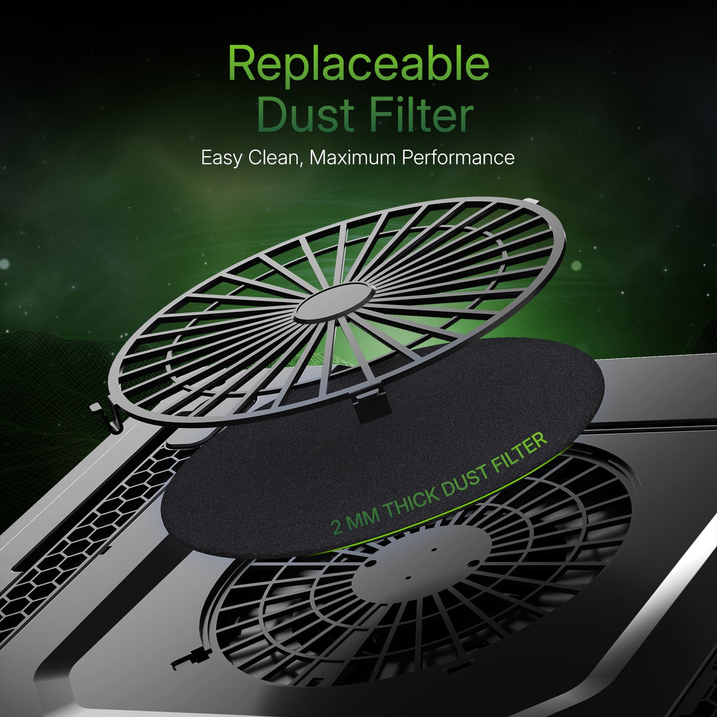 SpinBot Airflow X50 Laptop Cooling Pad | 135mm Fan up to 3800 RPM | 11 RGB Modes | 5-Level Adjustable Stand | 4 USB + 2 Type-C Ports.