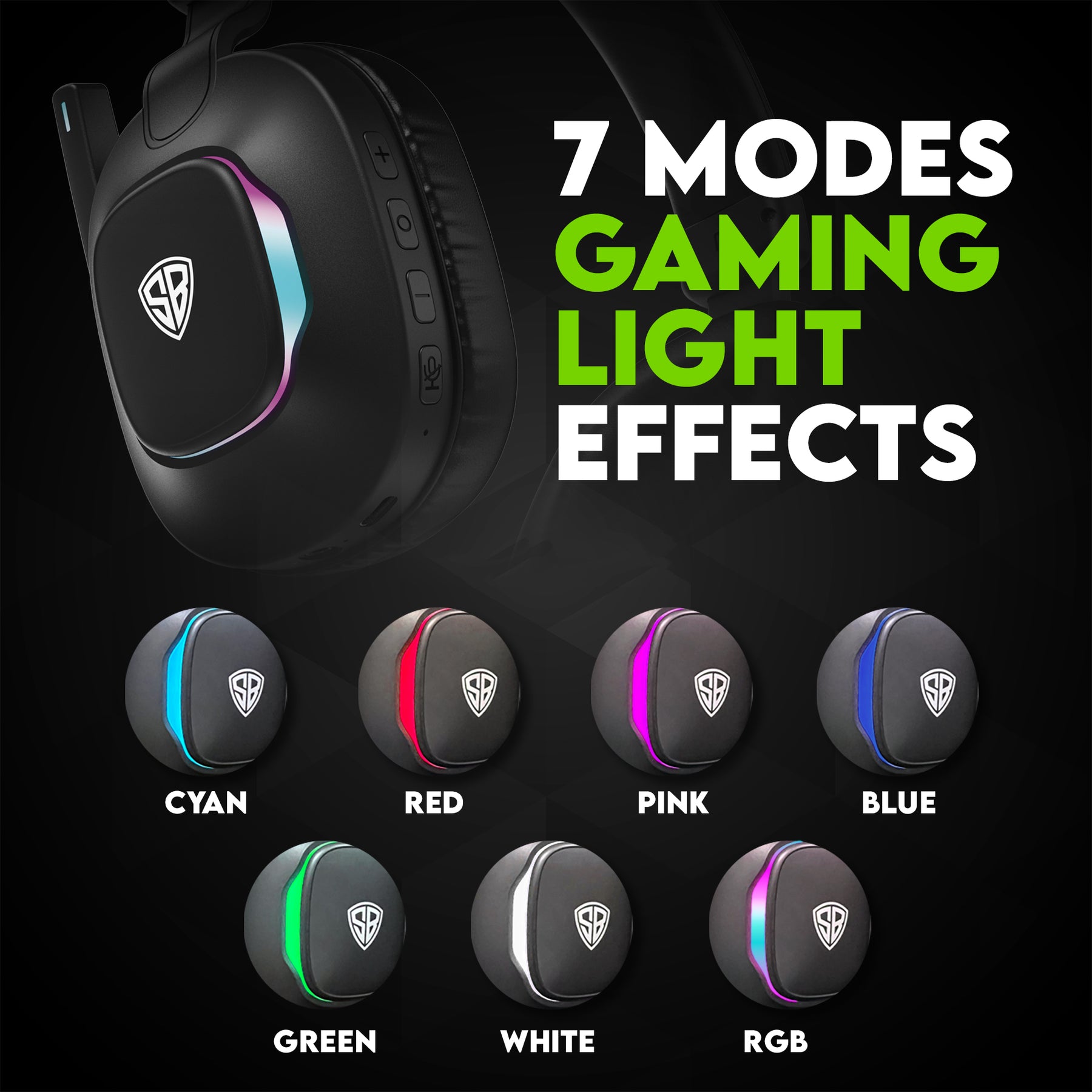 SpinBot Ranger HX300 Wireless Bluetooth Low Latency Gaming Headphones