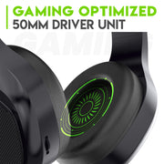 SpinBot BattleBudz H1 Wired Gaming Headphone with Fixed RGB Lights and Boom Mic