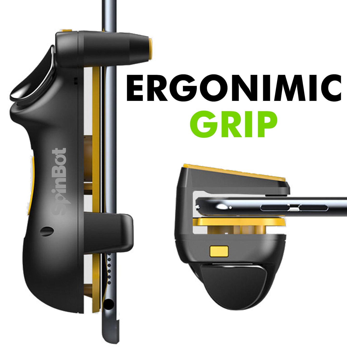 SpinBot gaming trigger for tablet