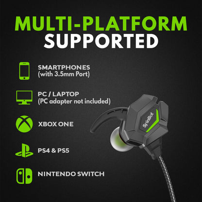 SpinBot BattleBudz W20 Wired Gaming Earphone with Boom Mic